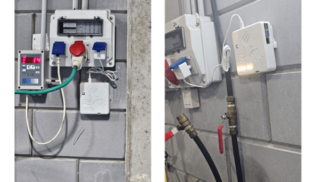 Examples of Sol-In’s advanced air quality monitoring sensors installed at the facility.