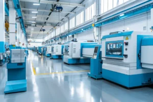 Modern metalworking plant with CNC machining centers
